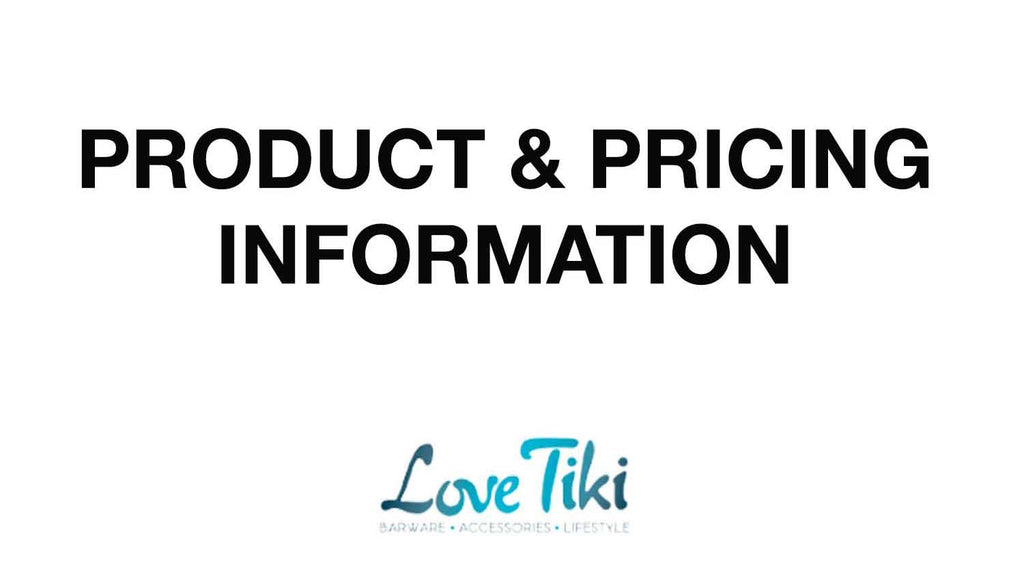 Product and Pricing Information