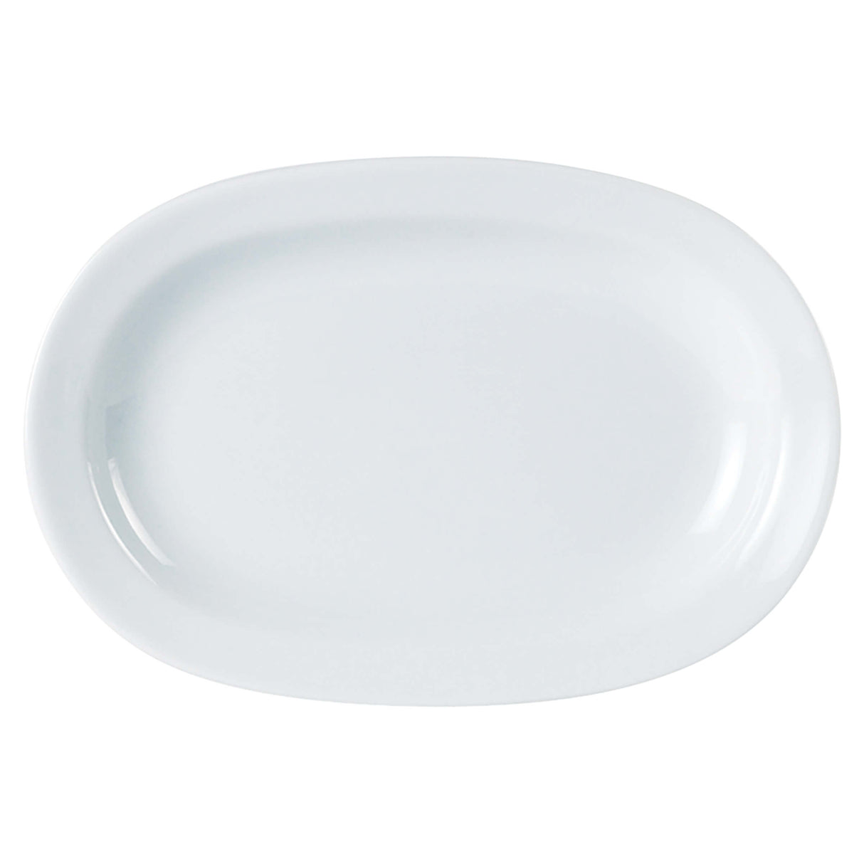 Rimmed Deep Oval Plate 25cm/10"
