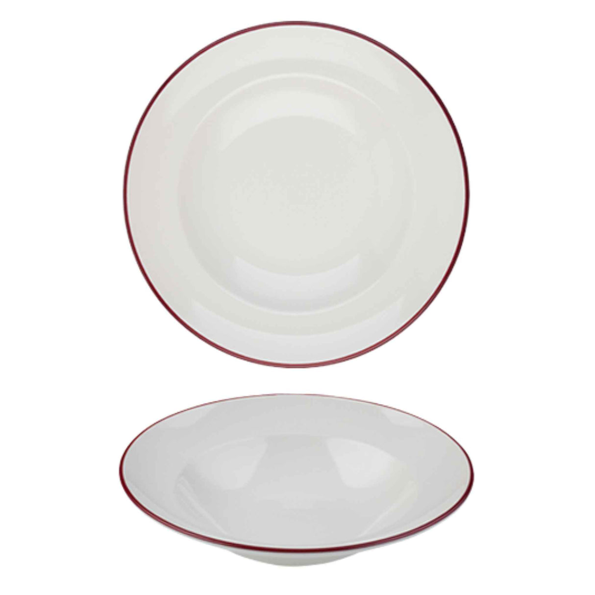 Modest Maroon Pasta Plate 28cm / 11" 560ml / 19.75oz - Pack 6