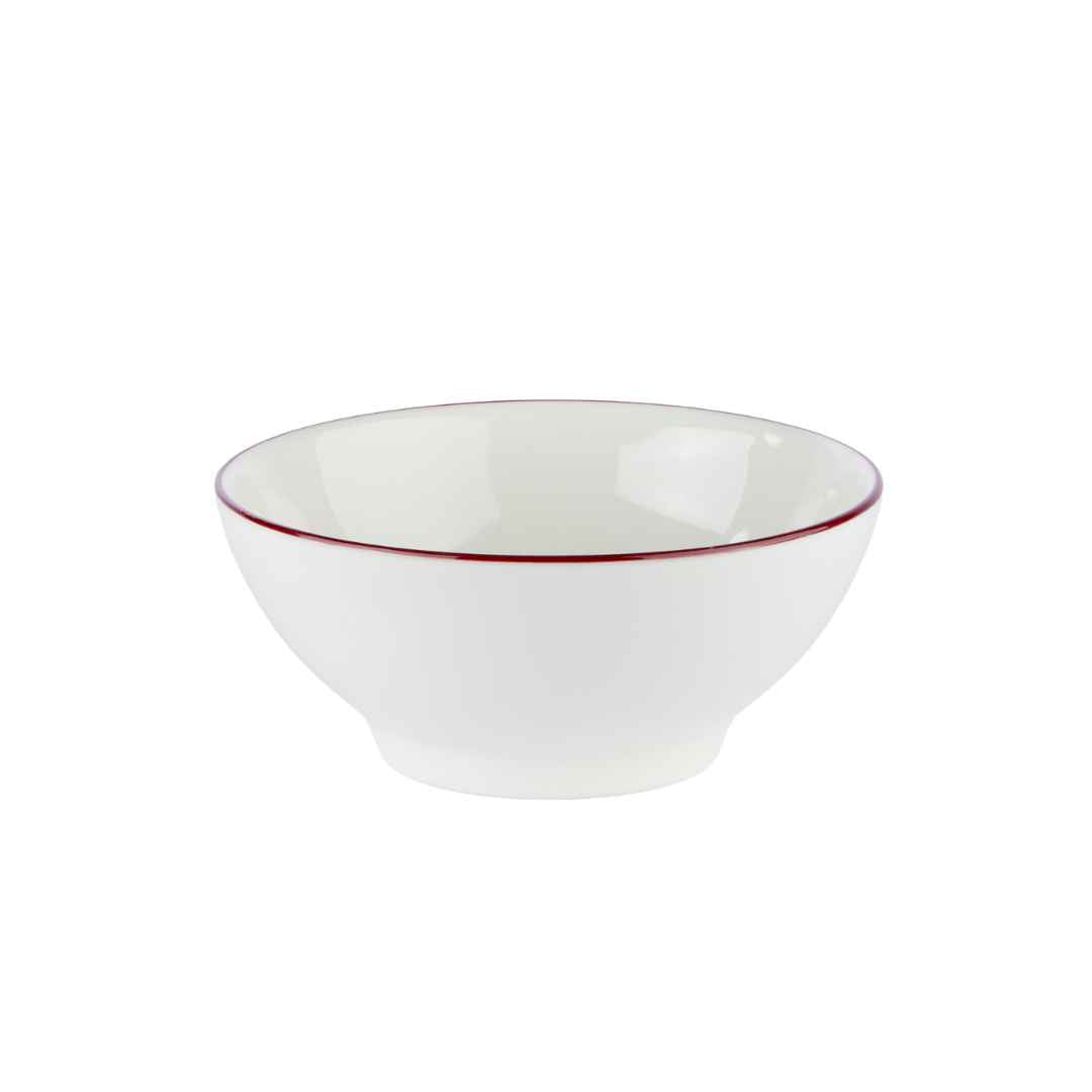 Modest Maroon Footed Bowl 14cm / 5.5" 450ml / 15.75oz - Pack 12