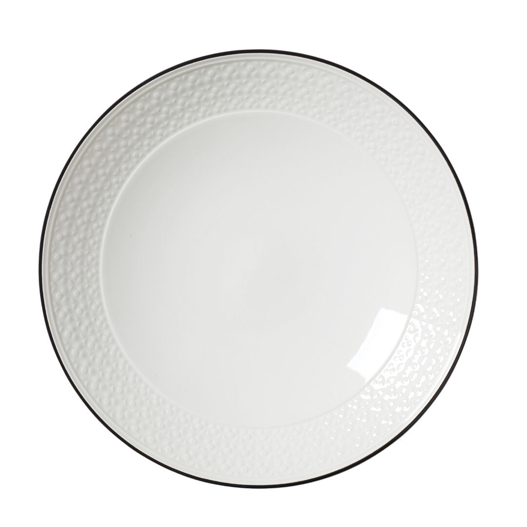 Bead Black Band Accent Coupe Bowl 25.25cm 120.25cl (10" 42 3/10oz) - Pack 12