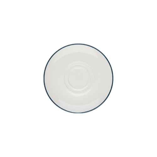 Modest Navy Double Well Saucer 16cm / 6.25" - Pack 12