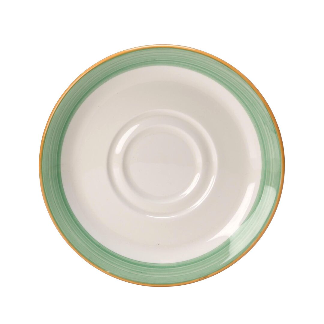 Rio Green D/W Saucer 14.5cm (5 3/4") - Pack 36