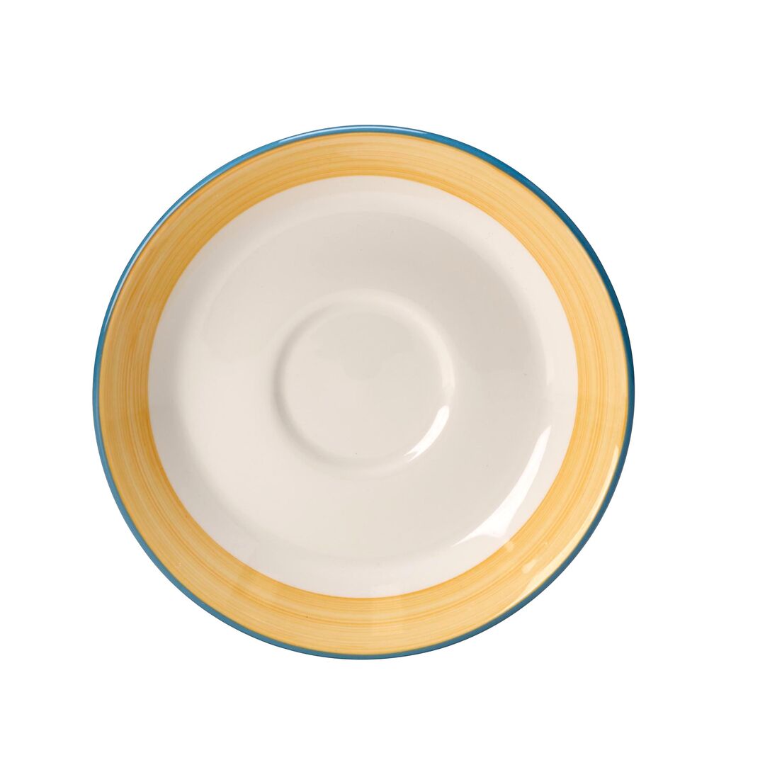 Rio Yellow Slimline Saucer 15.25cm (6") - Pack 36