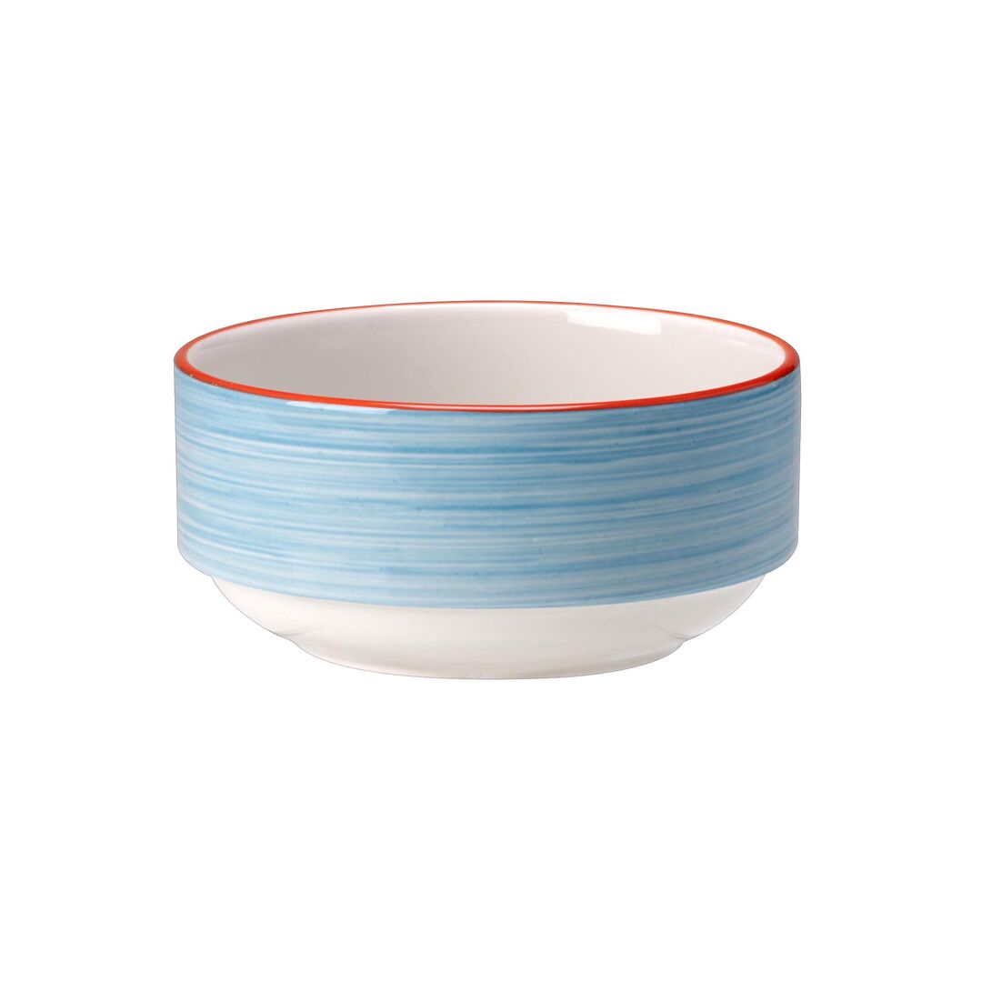 Rio Blue Unhandled Stacking Soup Cup 28.5cl (10oz) - Pack 36