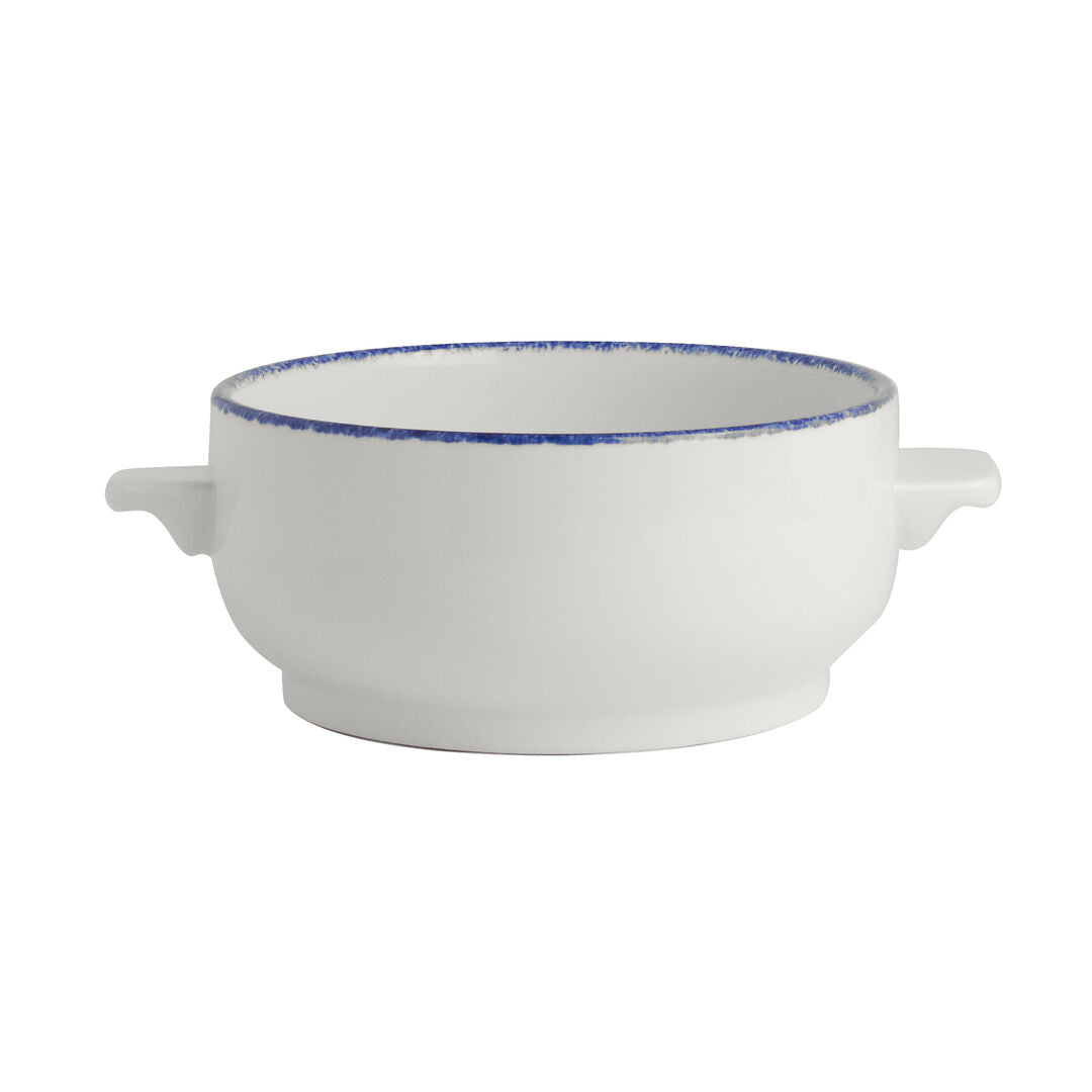 Blue Dapple Casserole Bowl Base 42.5cl (15oz) - Pack 6