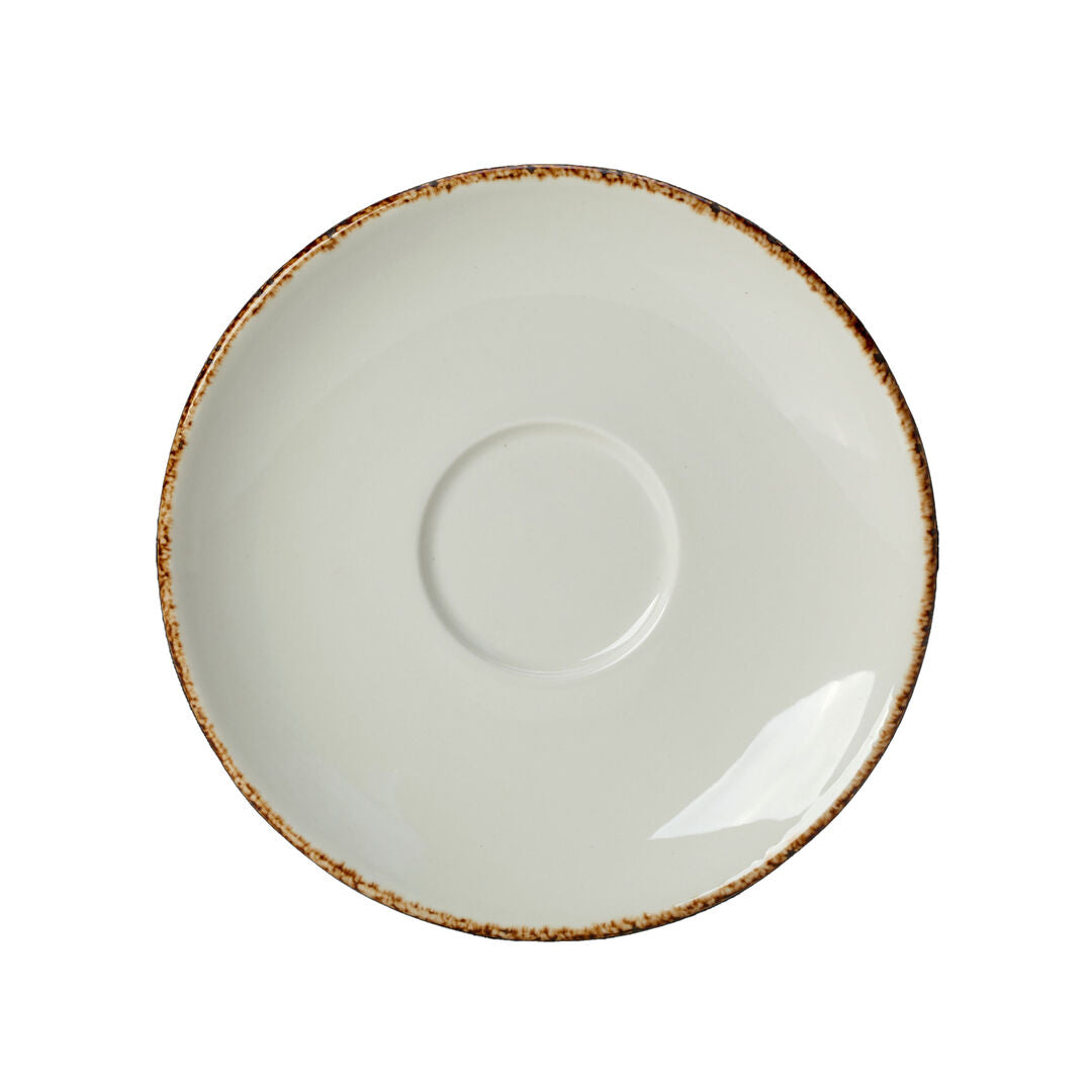 Brown Dapple Liv Saucer 15.25cm (6") - Pack 36