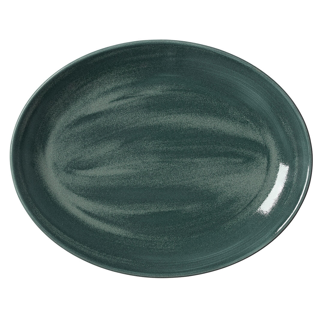Revolution Jade Oval Coupe Plate 34.25cm (13 1/2") - Pack 12