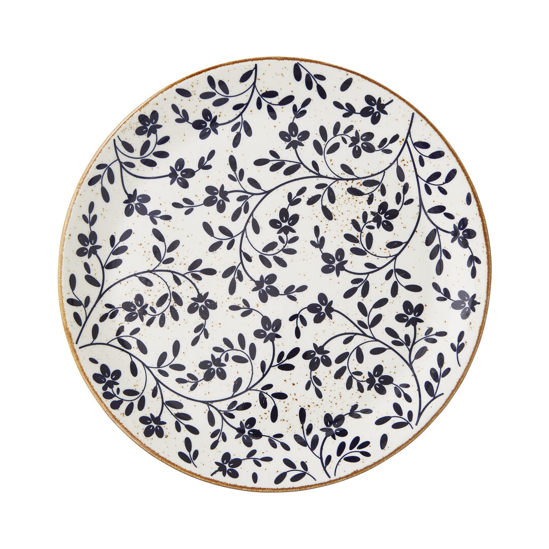 Flora Blue Coupe Plate 28cm (11") - Pack 12