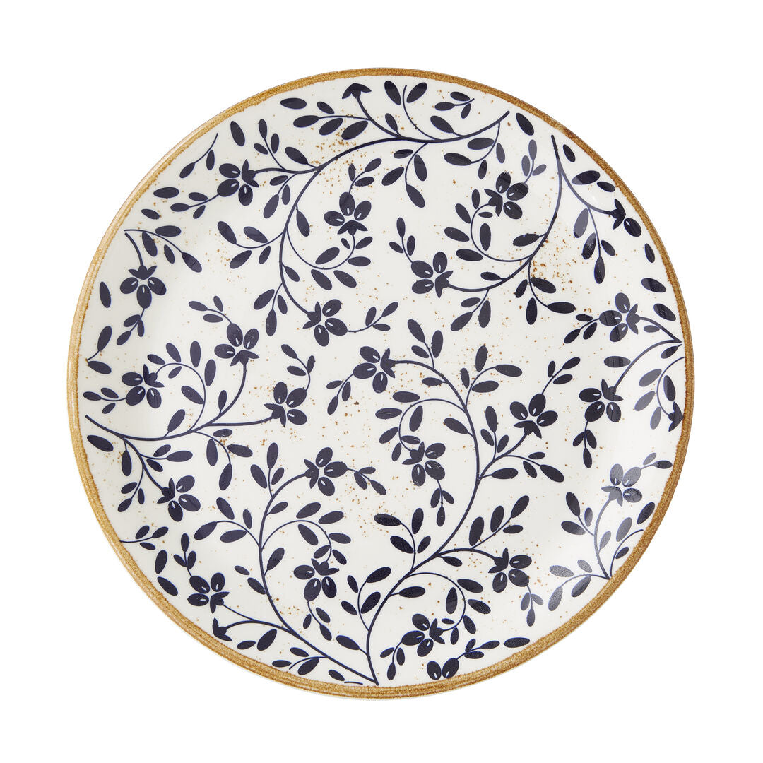 Flora Blue Coupe Plate 25.25cm (10") - Pack 12
