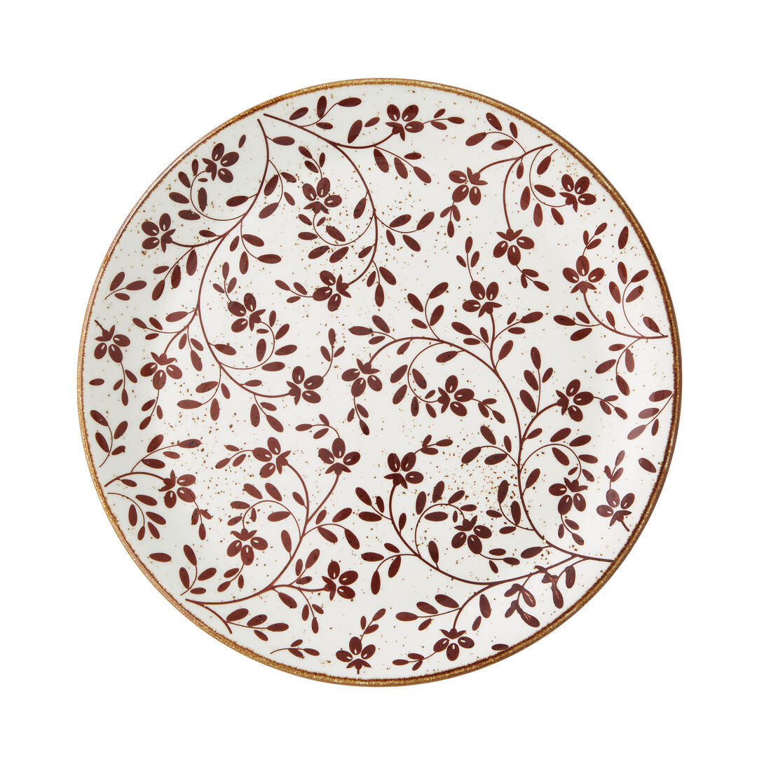 Flora Brown Coupe Plate 28cm (11") - Pack 12