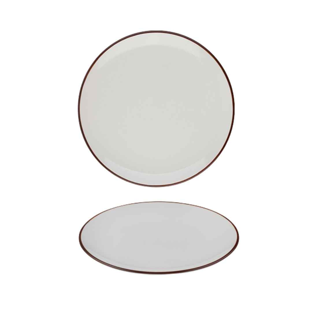 Modest Brown Coupe Plate 25cm / 9.75"" - Pack 12