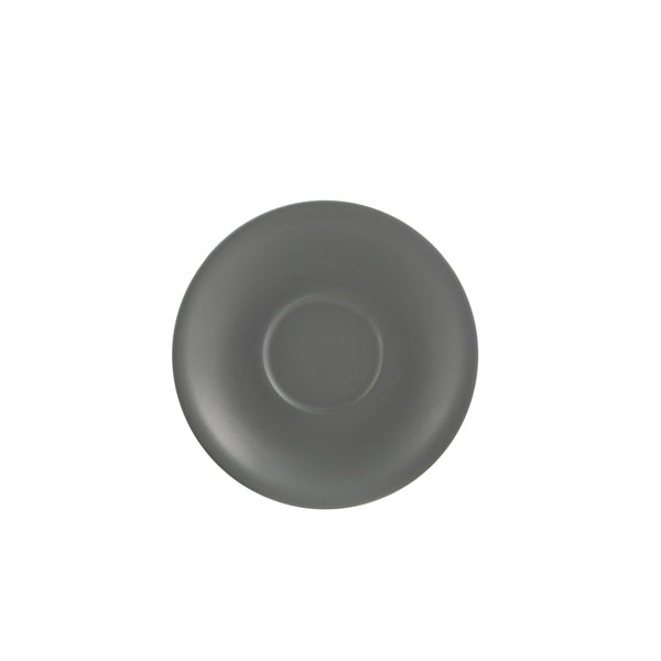 Genware Porcelain Matt Grey Saucer 16cm/ 6.25"