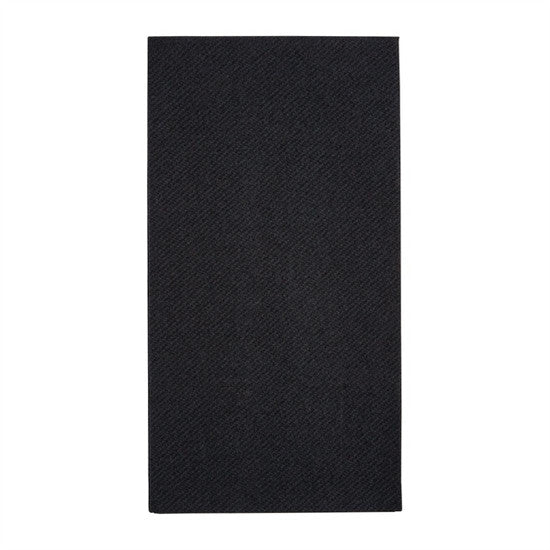 Black textured rectangular object on a white background