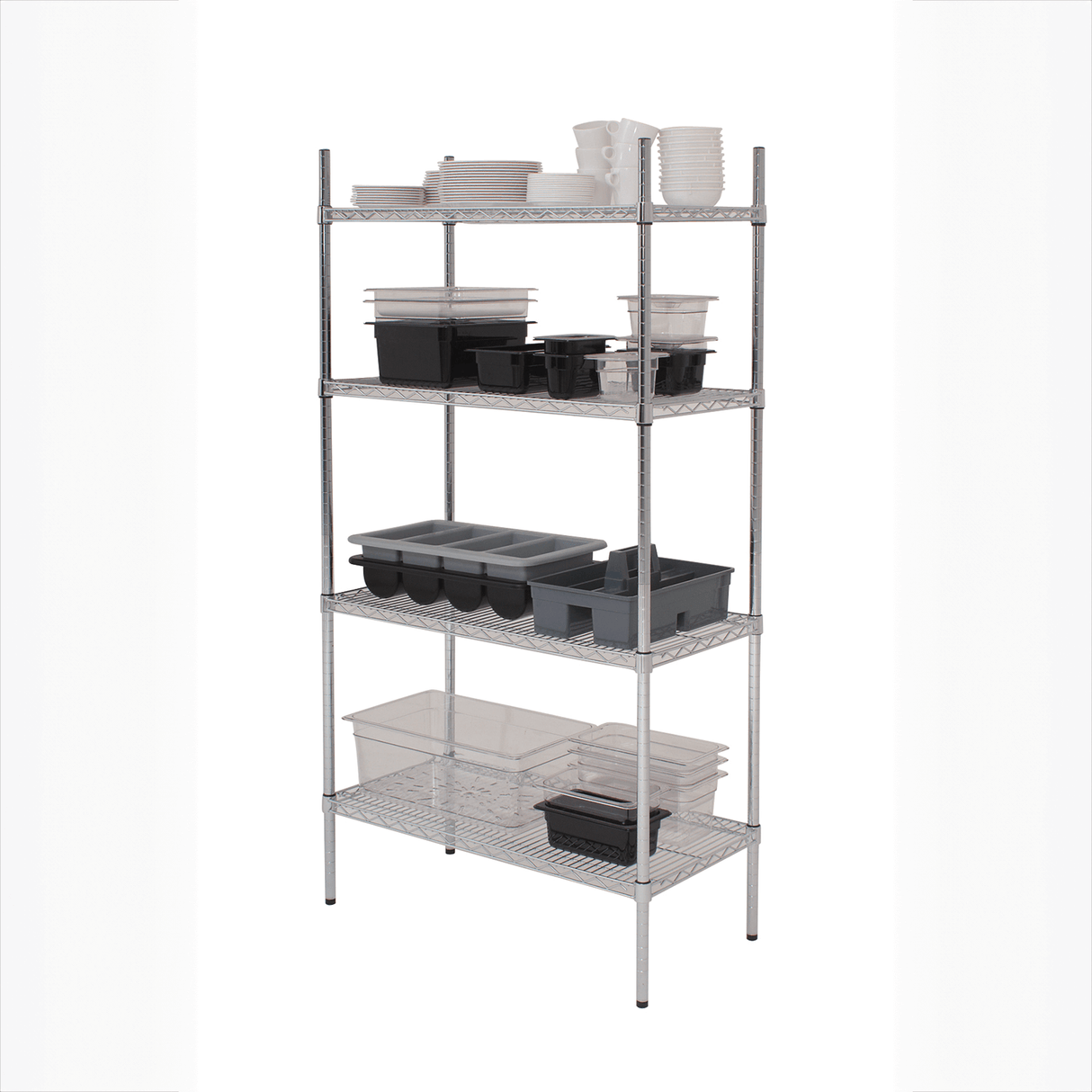 GenWare 4 Tier Wire Racking 183 x 45 x 183cm