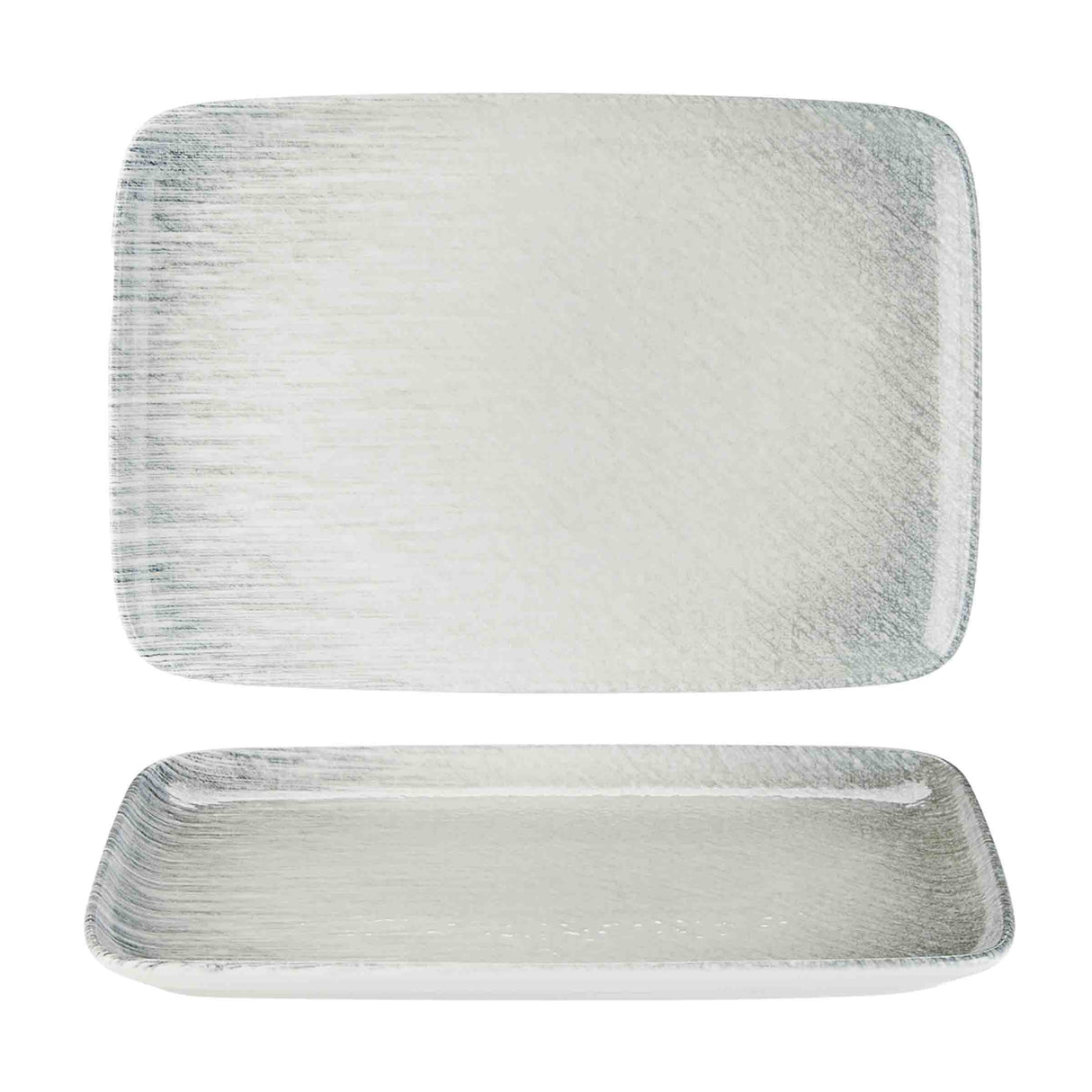 Linear Rectangular Platter 27 x 20cm 10 1/2" x 7 3/4 - Pack 6