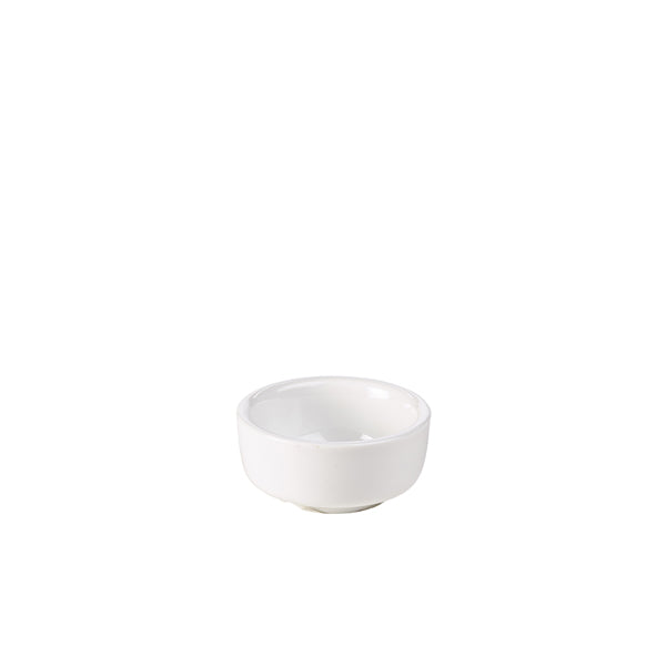 Genware Porcelain Butter Pat 6.5cm/ 2.5"