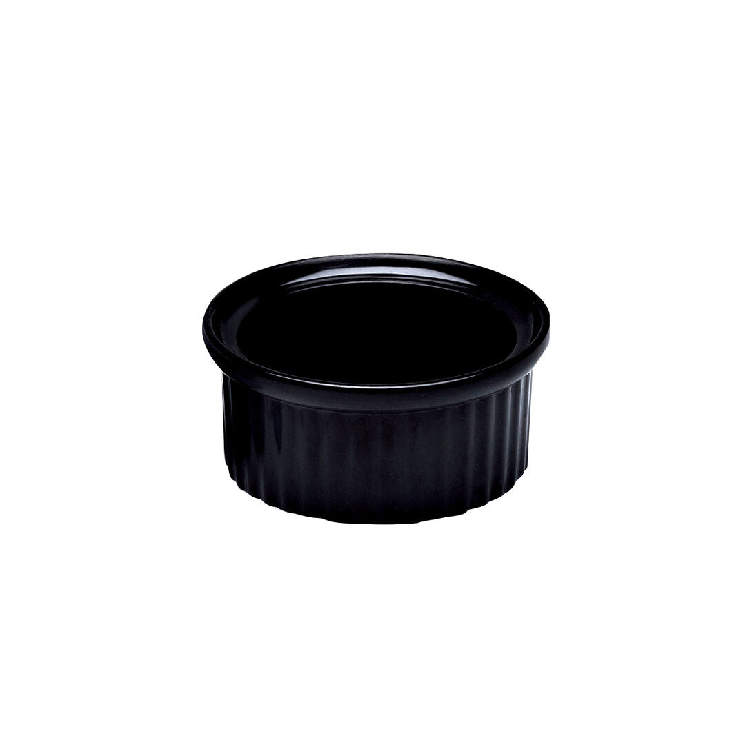 Black Ramekin 6.75 x 2.8cm 6cl (2 5/8 x 1 1/8" 2oz) - Pack 12