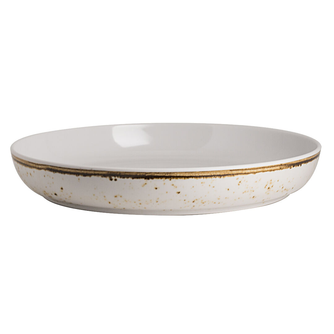 Craft White Medium Round Platter 33 x 5.1cm 3.3ltr (13 x 2" 3 1/2qts) - Pack 12