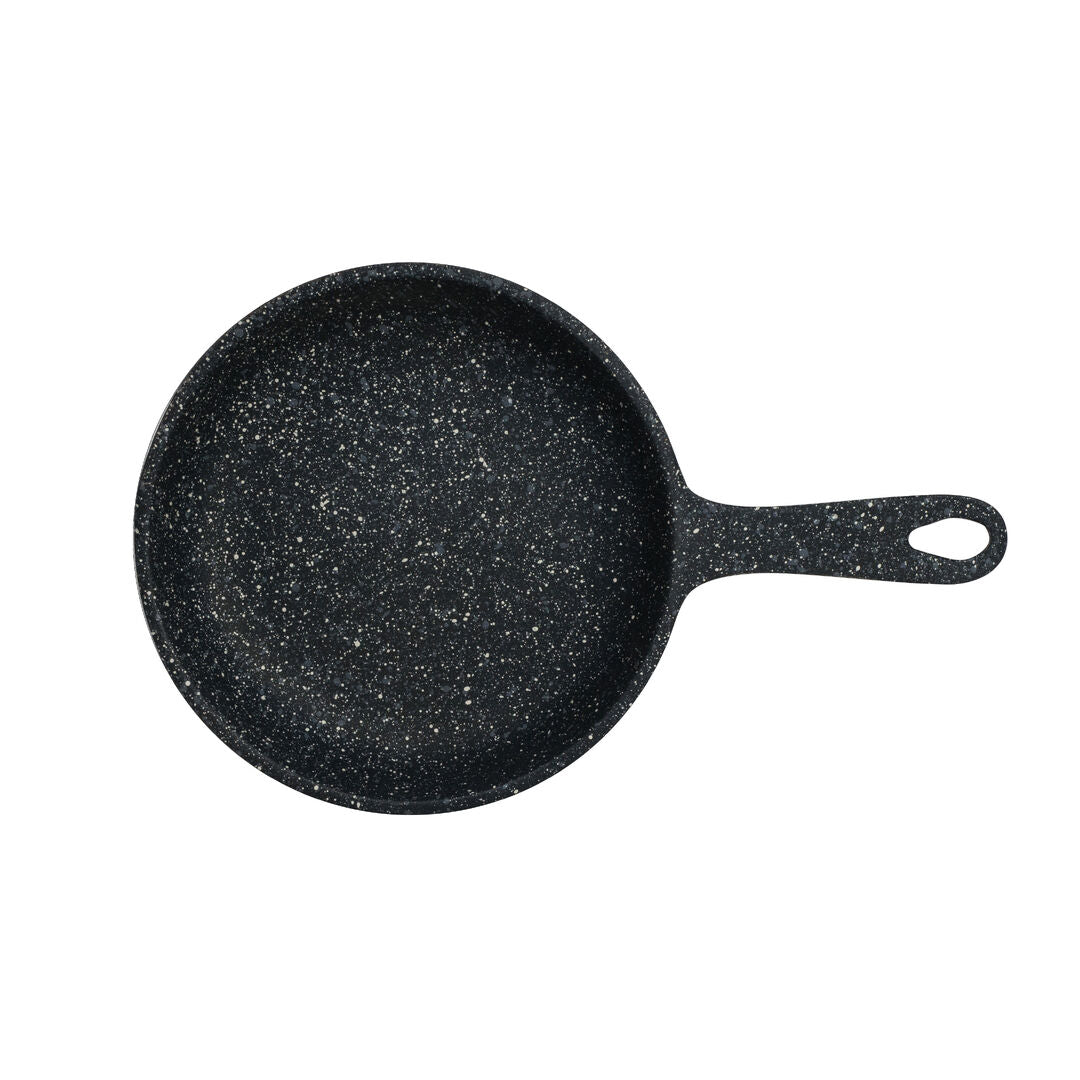 Black Round Skillet 26.7 x 16.5 x 3.5cm 44.4cl (10 1/2 x 6 1/2 x 1 3/8" 15oz) - Pack 2
