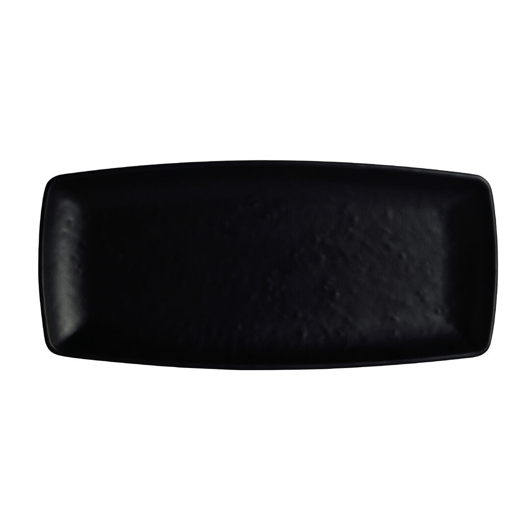 Cali Black Rectangle Plate 24.1 x 11cm (9 1/2 x 4 1/3" ) - Pack 12