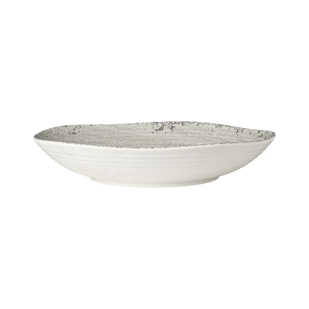 Pompeii Stone Medium Shallow Round Bowl 29.8 x 6.7cm 2.5ltr (11 3/4 x 2 5/8" 2/3qrt) - Pack 6