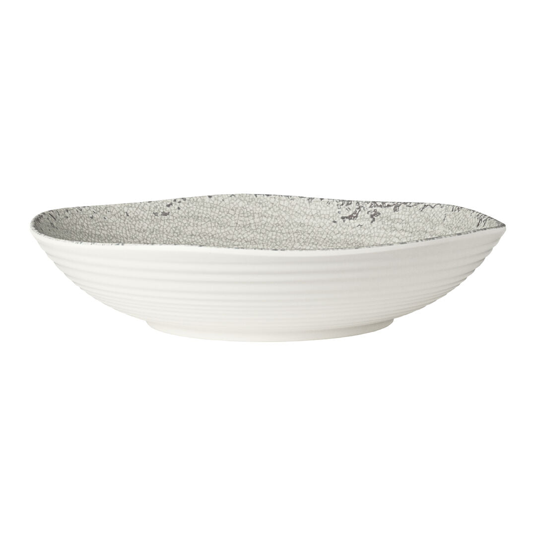 Pompeii Stone Large Shallow Round Bowl 35.9 x 6.7cm 4.5ltr (14 1/7 x 2 2/3" 4 3/4qrt) - Pack 4