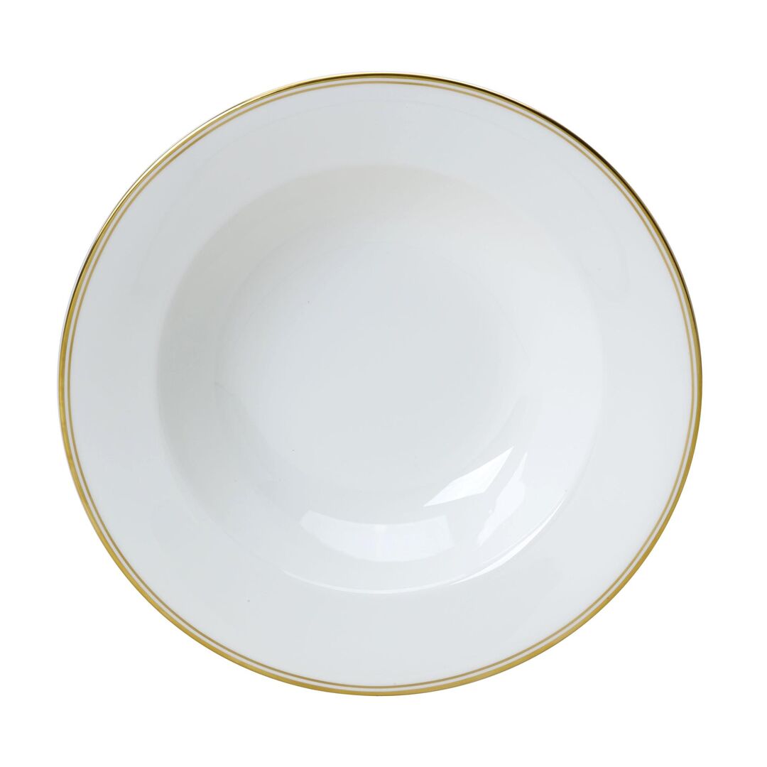 Burnished Gold Classic Large Rim Bowl 28cm 60cl (11" 21oz) - Pack 6