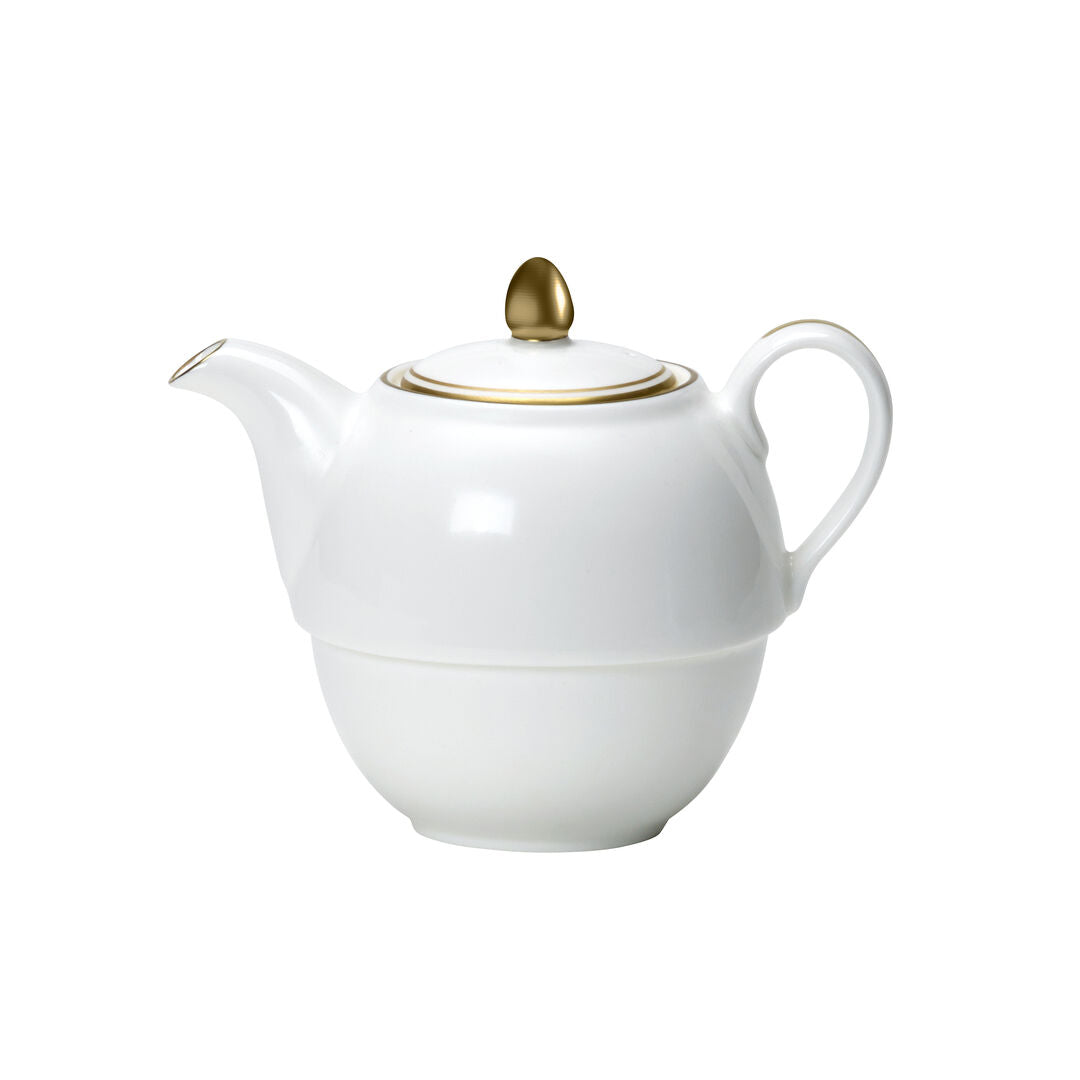 Burnished Gold Coupe Tea For One Teapot Lid Fits AND0411B - Pack 6