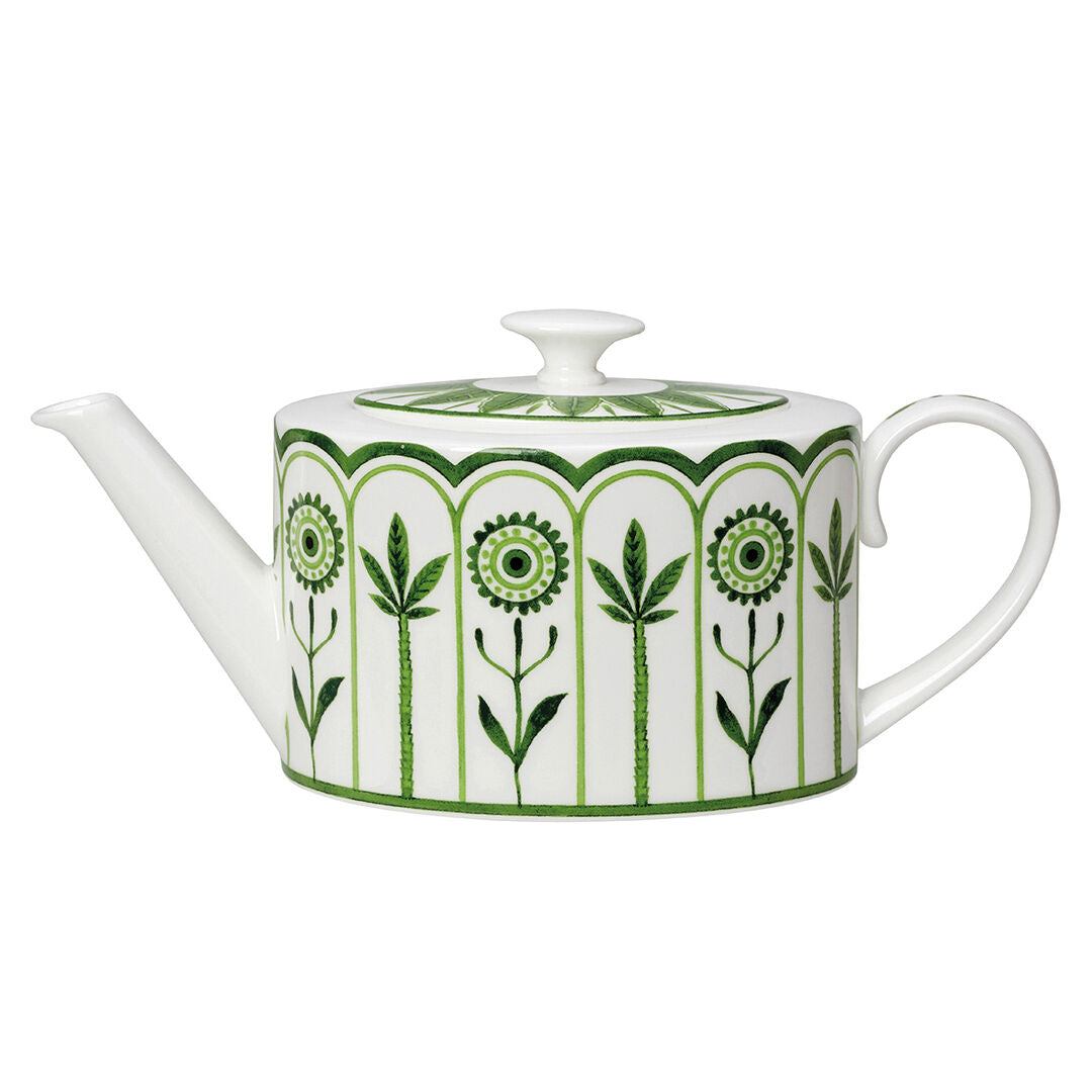 Sultan's Garden Green Coupe 2 Cup Oval Teapot Lid Fits AND0337 - Pack 6
