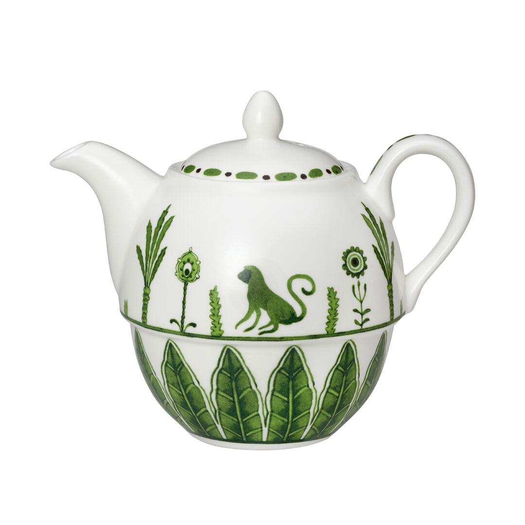 Sultan's Garden Green Coupe Tea For One Teapot 12.4cm 46cl (5" 16oz) - Pack 6