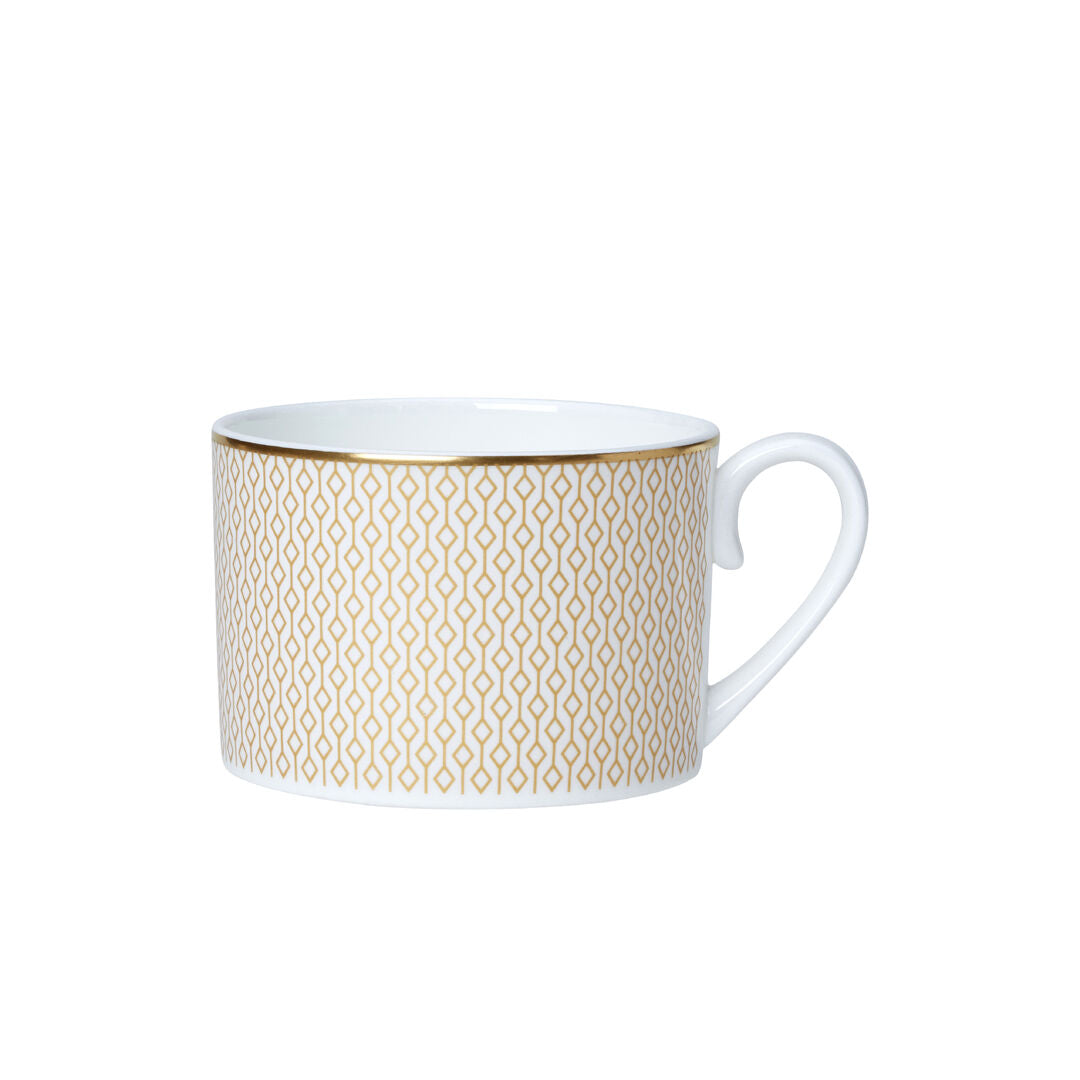 Diamond Gold Coupe Tea Can Cup 6cm 20cl (2 1/2" 7oz) - Pack 12