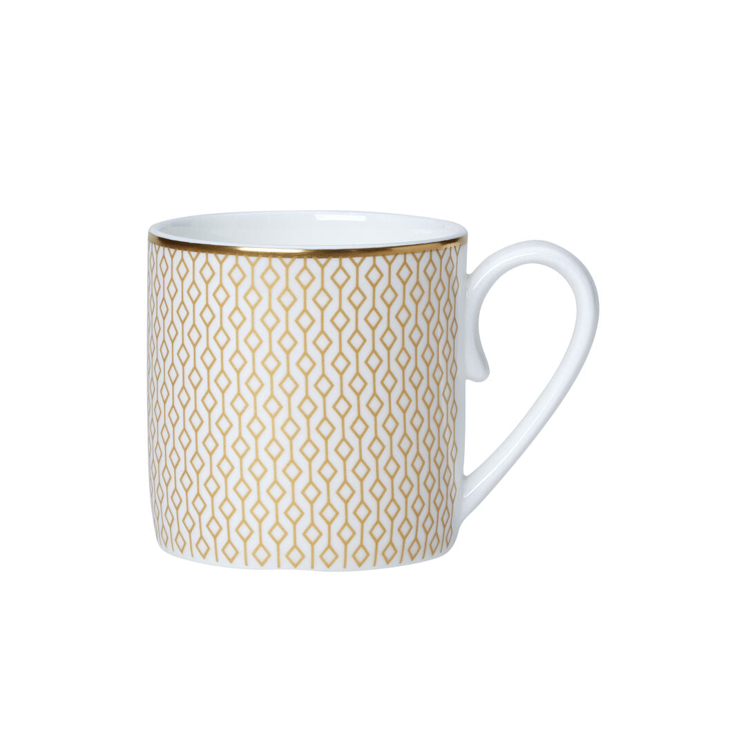 Diamond Gold Coupe Coffee Can Cup 6cm 10cl (6 1/3" 3 1/2oz) - Pack 12