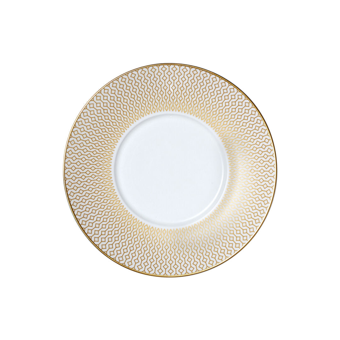 Diamond Gold Coupe Saucer 16cm (6 1/3") Fits AND0110 - Pack 12