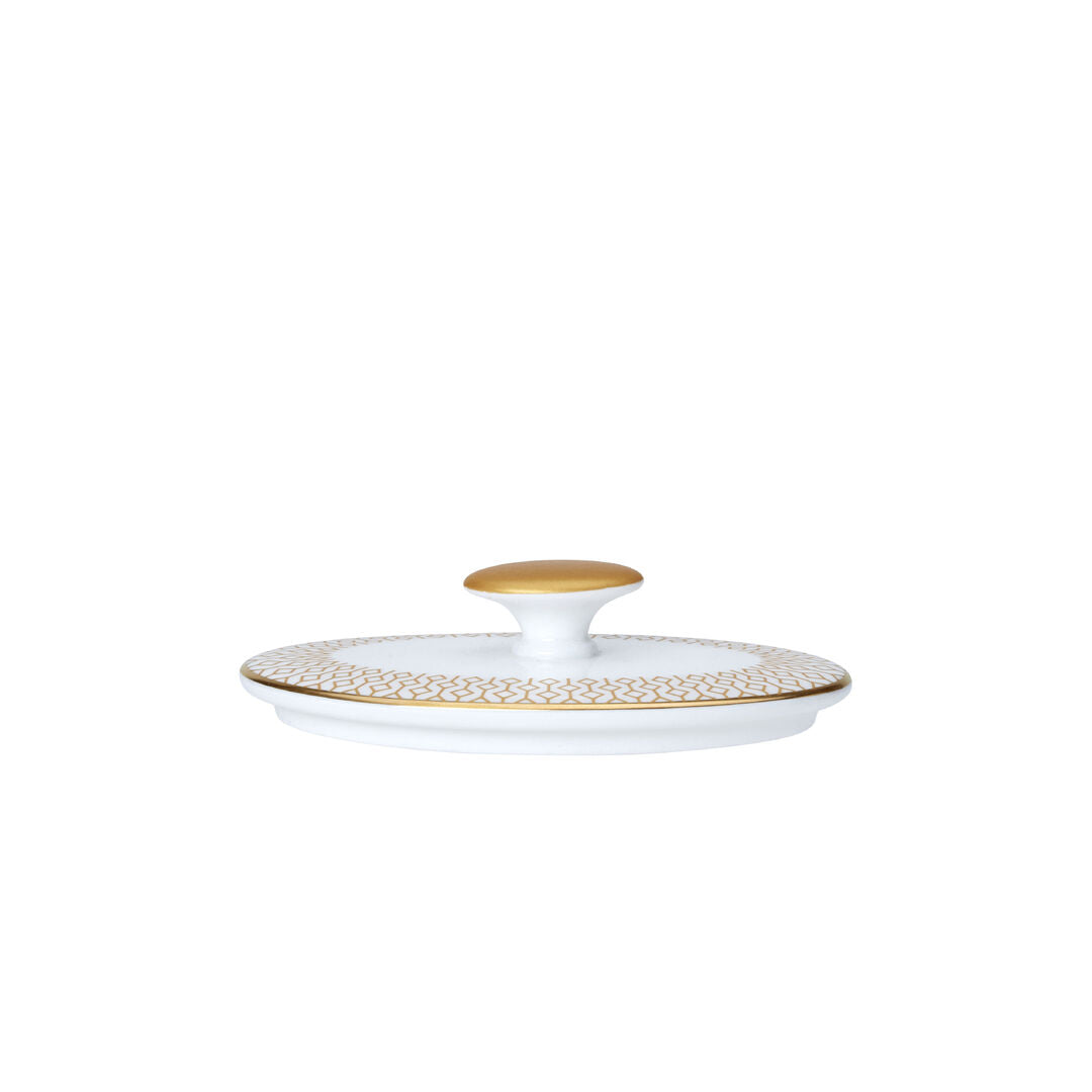 Diamond Gold Coupe Oval Covered Sugar Lid Fits AND0335 - Pack 12