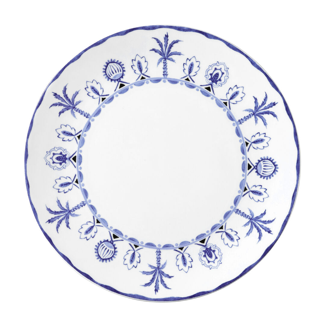 Sultan's Garden Blue Coupe Plate 27cm (10 1/2") - Pack 12