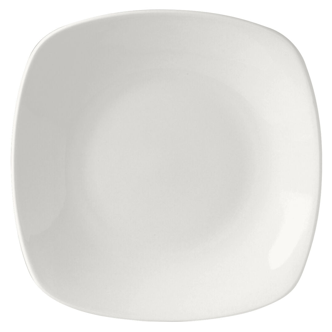 Monaco White Quadro Plate 17.8cm (7") - Pack 36