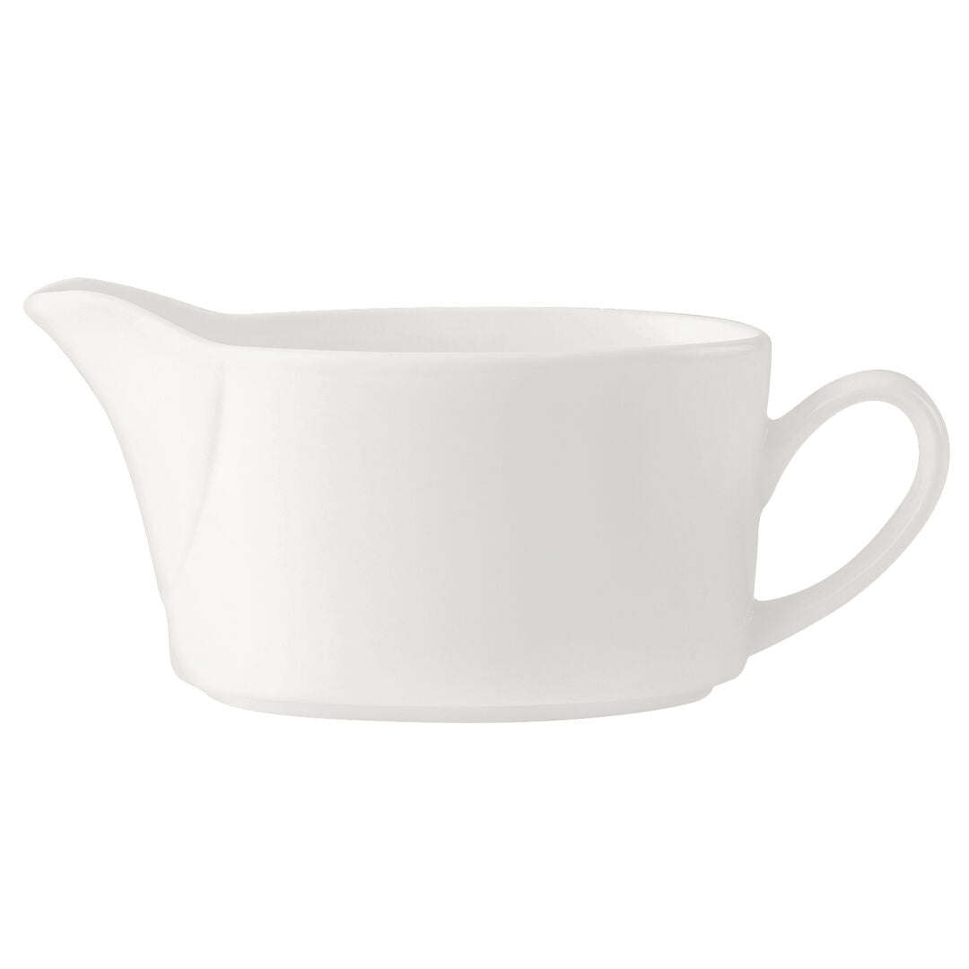 Monaco White Vogue Sauce Boat 34cl (12oz) - Pack 6