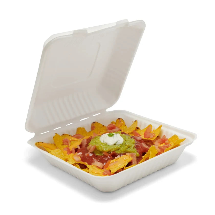 Bagasse Meal Box 9x9 - 200Pk