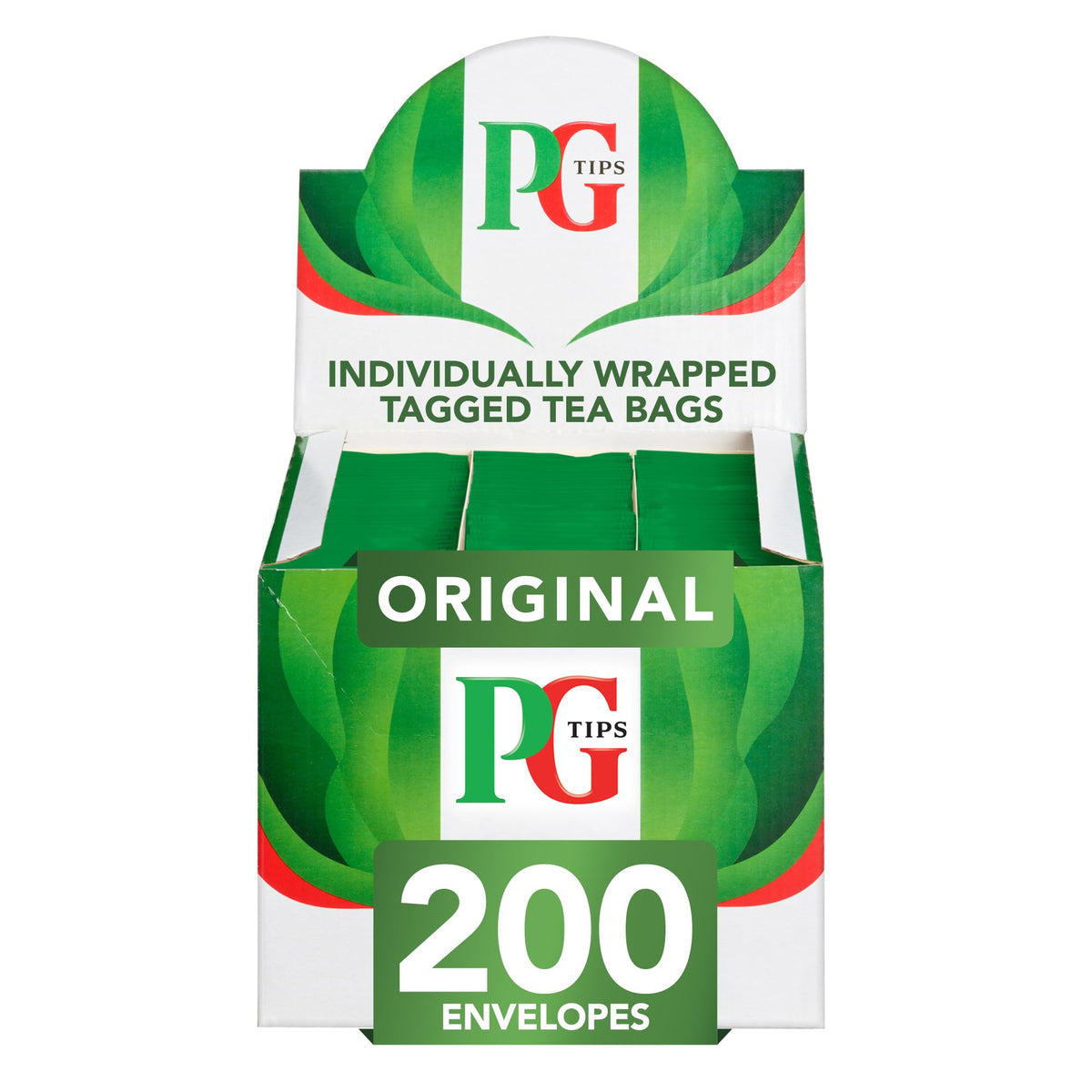 PG Tips Envelope Teabags - Individually Wrapped 200Pk
