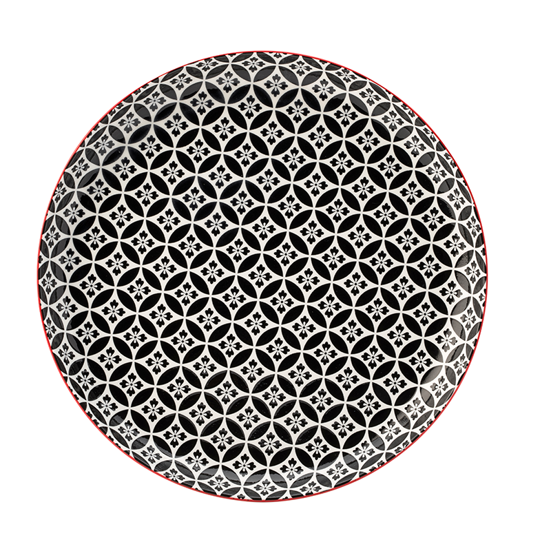 Cadiz Red & Black Plate 10.5" (27cm)