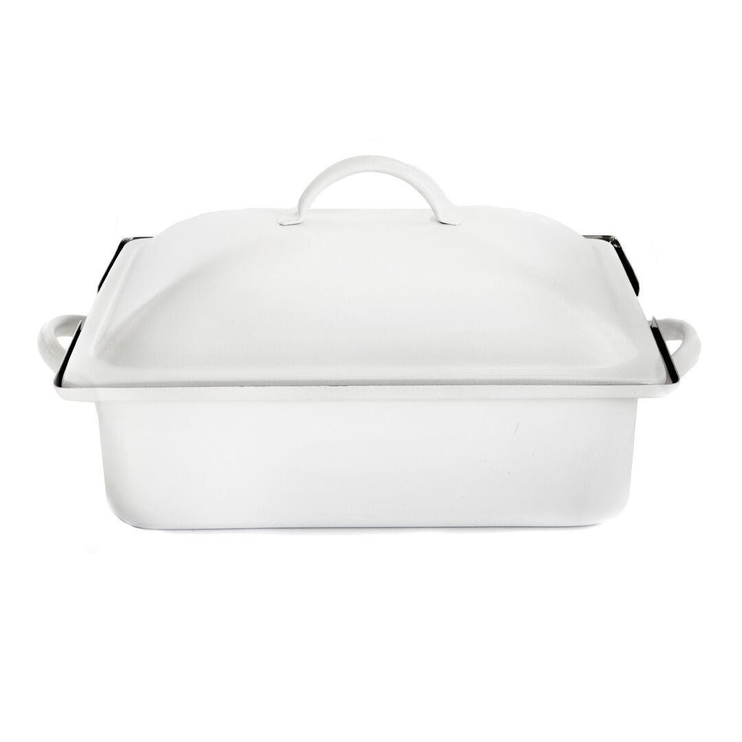 Homestyle White Induction Rectangle Chafer 39.4 x 27.9 x 20.3cm 3.8ltr (15 1/2 x 11 x 8" 4qts) - Pack 1