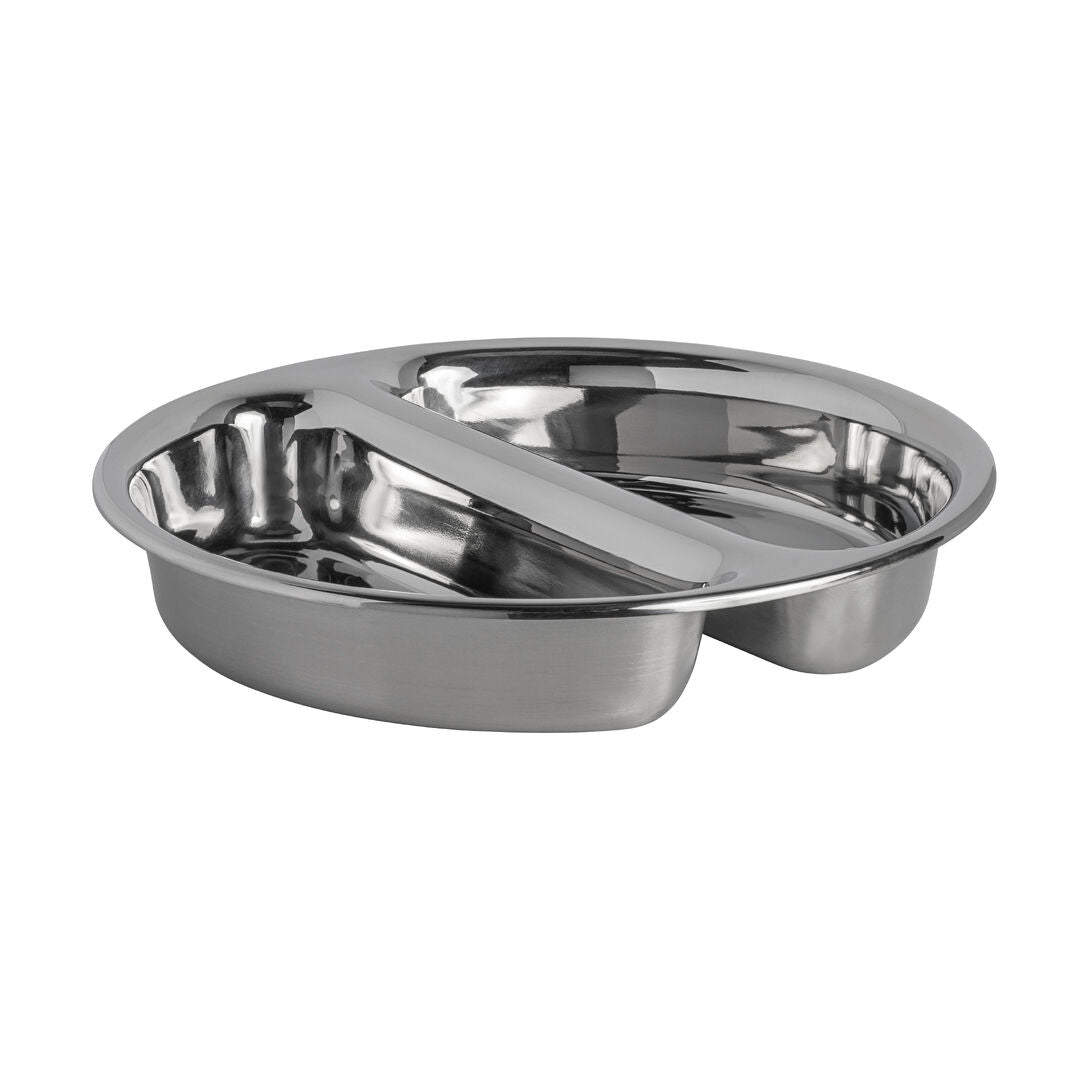 Stainless Steel Round Divided Food Pan 38.7 x 7.6cm 7.5ltr (15 1/4 x 3" 2gal) - Pack 1