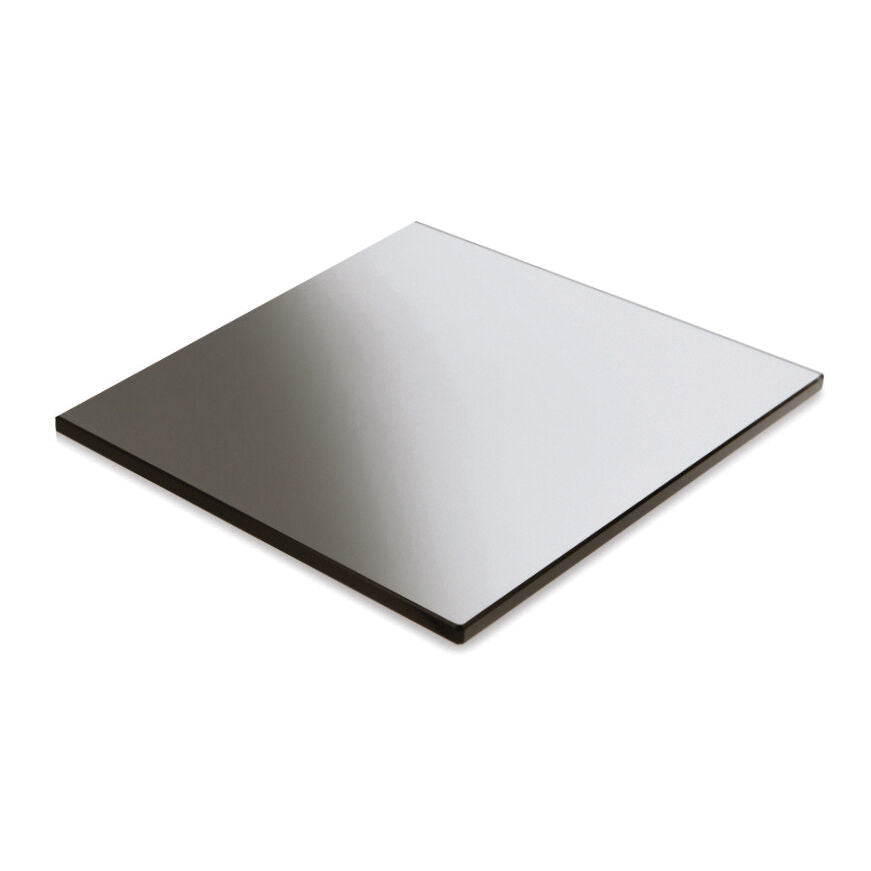 Fusion Black Glass Square Tile 15.2cm (6") - Pack 2