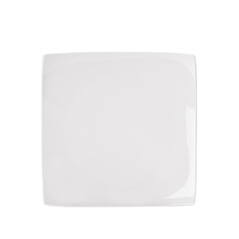 Pure White Square Plate 8" (20.5cm)