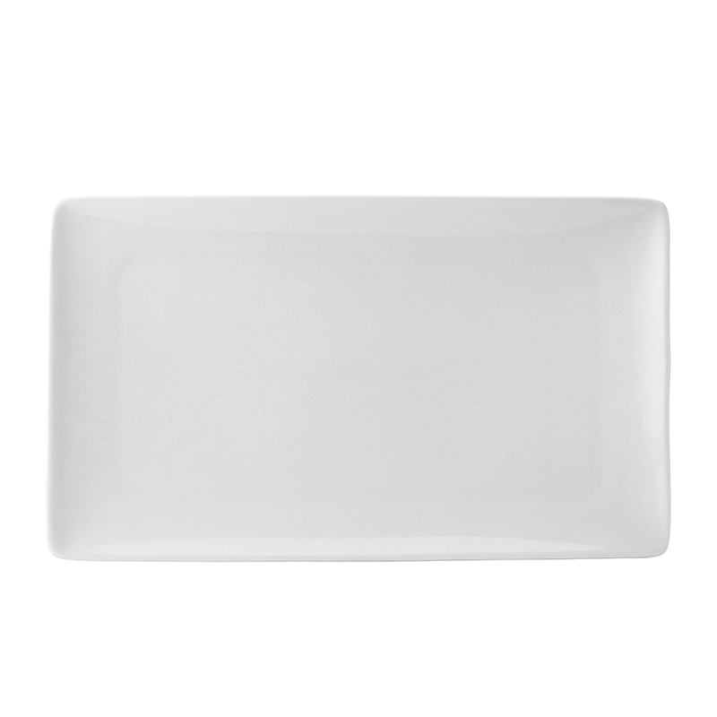 Pure White Rect Plate 13.75 x 8.25" (35 x 21cm)
