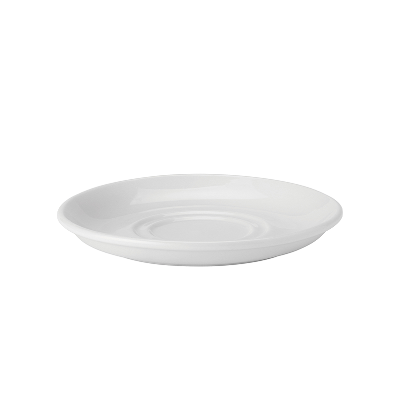 Pure White Double Well Saucer 6" (15cm)