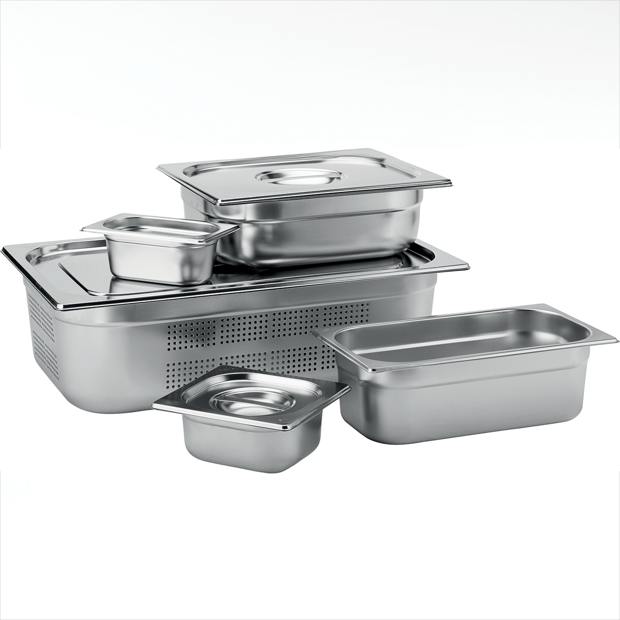 Stainless Steel GN 1/1 Pan 6.5cm Deep