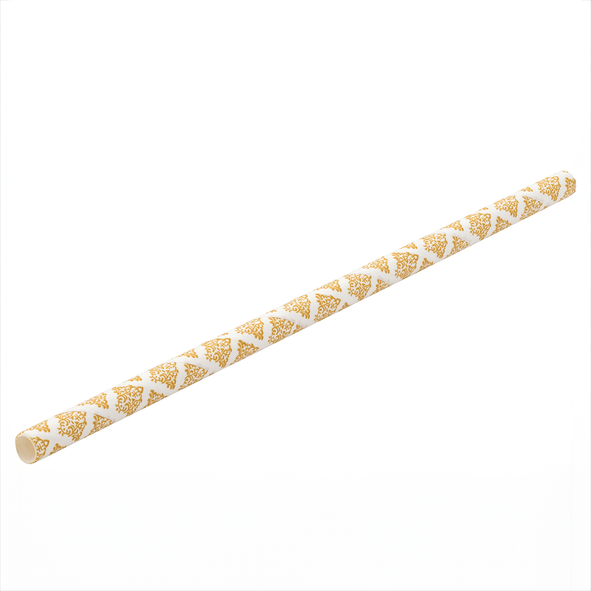 Paper Filigree Gold Cocktail Straw 5.5" (14cm)