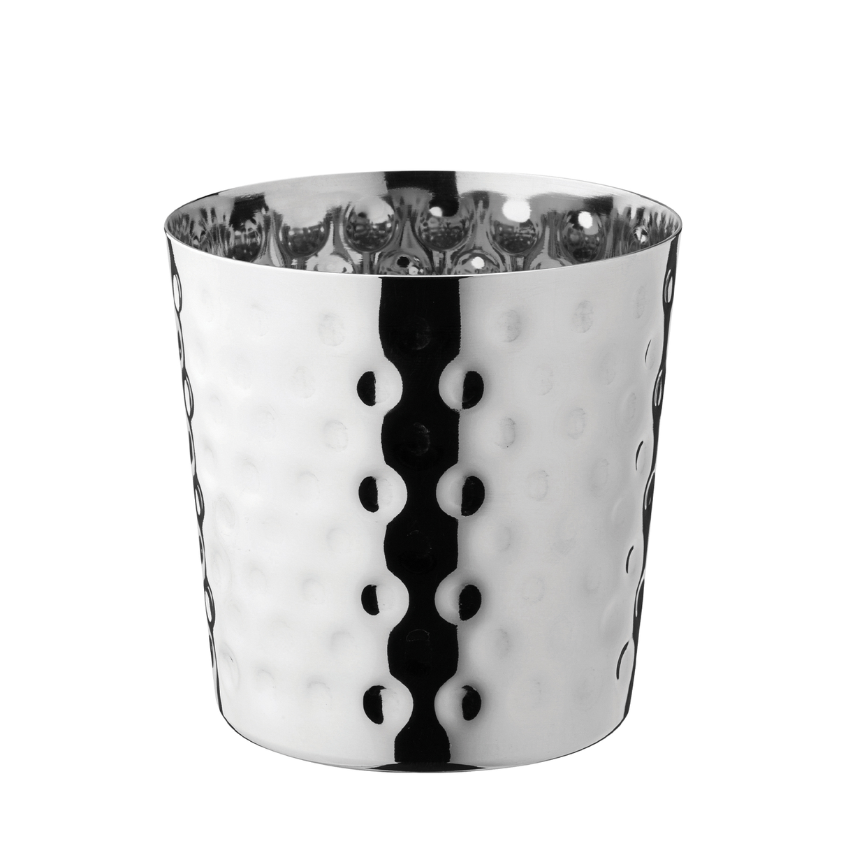 Stainless S Hammered Cup 3.5" (9cm) 13.75oz (39cl)